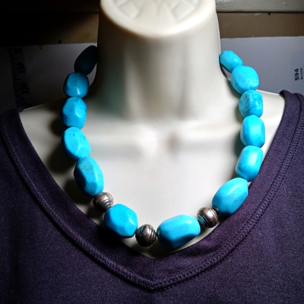 Turquoise necklace.